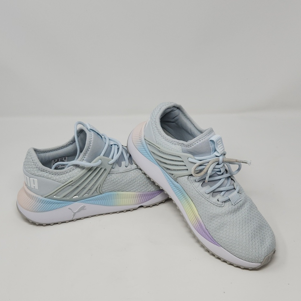 PUMA Women's Pacer Future Rainbow Sneakers Soft Foam, sz 8.5